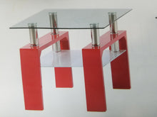 Load image into Gallery viewer, # 320 Black/Glass Rectangular Coffee Table