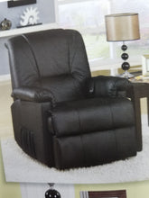 Load image into Gallery viewer, Black PU Recliner with Power Lift and Massage, very convenient!