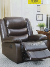 Load image into Gallery viewer, Espresso Top Grain Leather Match Recliner