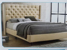 Load image into Gallery viewer, extraordinary Beige Fabric Upholstered Bed