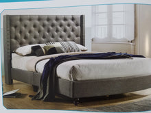 Load image into Gallery viewer, "G106"- Splendid Ash Black Fabric Queen Upholstered Bed
