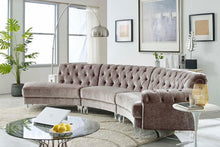 Load image into Gallery viewer, "208-0127"- 3-pc Velvet Sectional